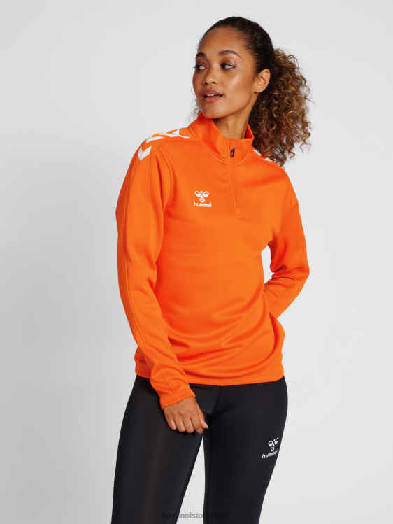 se Hummel kvinnor hmlcore xk halv zip sweat LL40V3378 "tröja med halv dragkedja"