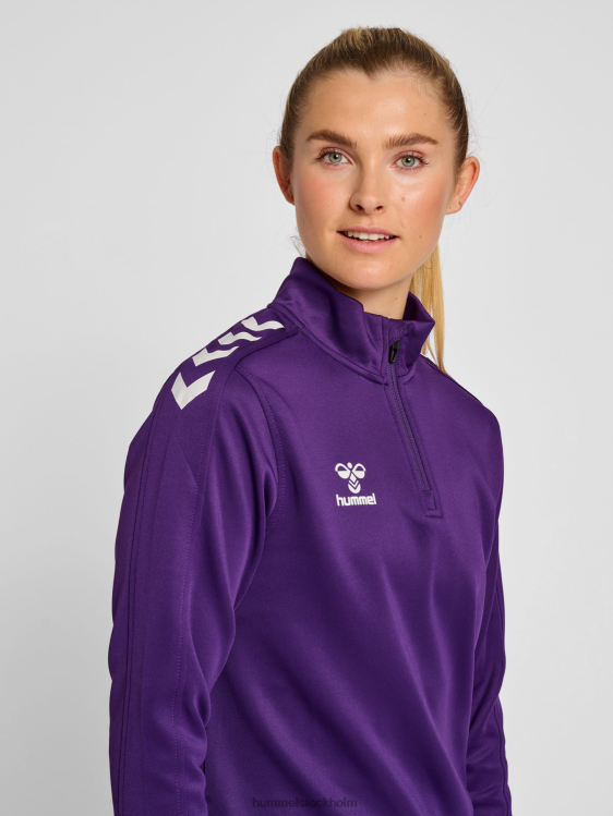 se Hummel kvinnor hmlcore xk halv zip sweat LL40V3434 \"tröja med halv dragkedja\"