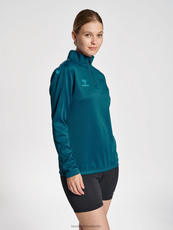 se Hummel kvinnor hmlcore xk halv zip sweat LL40V3440 "tröja med halv dragkedja"