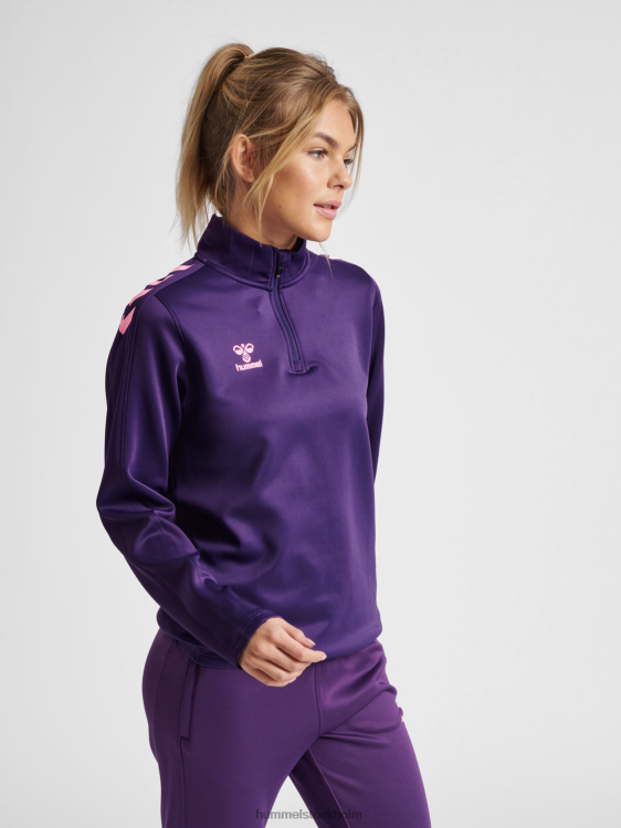se Hummel kvinnor hmlcore xk halv zip sweat LL40V3444 "tröja med halv dragkedja"