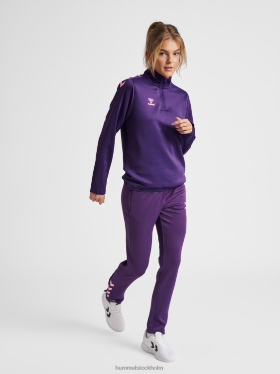 se Hummel kvinnor hmlcore xk halv zip sweat LL40V3444 \"tröja med halv dragkedja\"