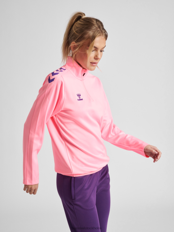se Hummel kvinnor hmlcore xk halv zip sweat LL40V3621 "tröja med halv dragkedja"