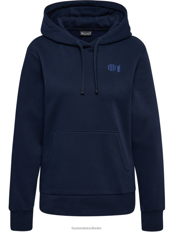 se Hummel kvinnor hmlcourt hoodie i bomull LL40V2352 \"soft touch hoodie\"