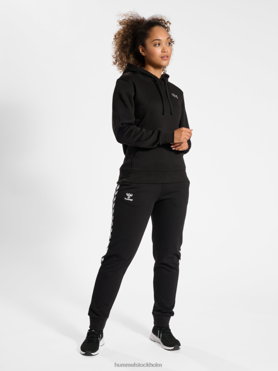 se Hummel kvinnor hmlcourt hoodie i bomull LL40V2442 \"soft touch hoodie\"