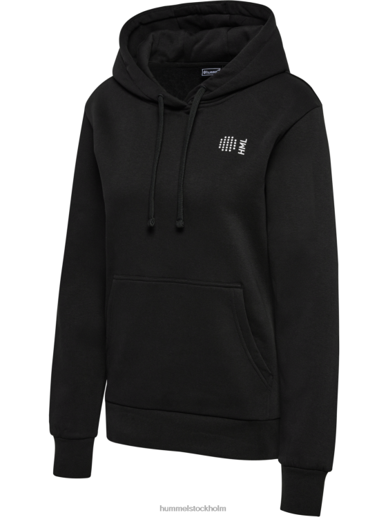 se Hummel kvinnor hmlcourt hoodie i bomull LL40V2442 \"soft touch hoodie\"