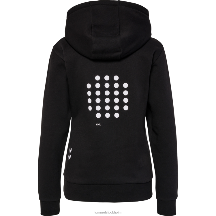 se Hummel kvinnor hmlcourt hoodie i bomull LL40V2442 \"soft touch hoodie\"