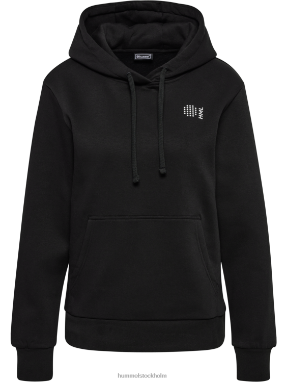 se Hummel kvinnor hmlcourt hoodie i bomull LL40V2442 \"soft touch hoodie\"