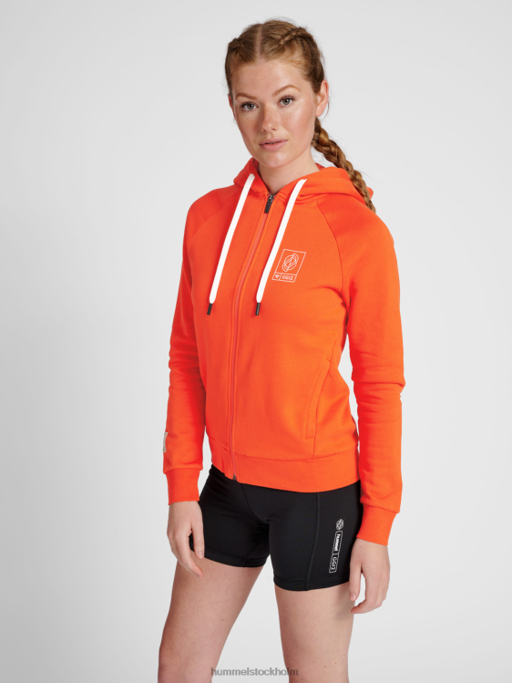 se Hummel kvinnor hmlgg12 hoodie med dragkedja LL40V3365 "huvtröja med dragkedja"
