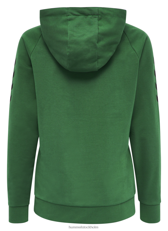 se Hummel kvinnor hmlgo hoodie i bomull LL40V3122 "huvtröja med chevronärmar"