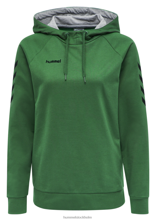 se Hummel kvinnor hmlgo hoodie i bomull LL40V3122 \"huvtröja med chevronärmar\"