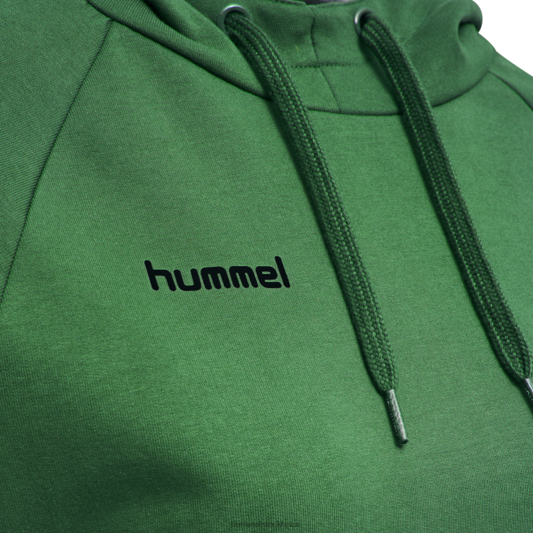 se Hummel kvinnor hmlgo hoodie i bomull LL40V3122 \"huvtröja med chevronärmar\"