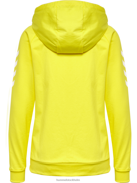 se Hummel kvinnor hmlgo hoodie i bomull LL40V3123 \"huvtröja med chevronärmar\"