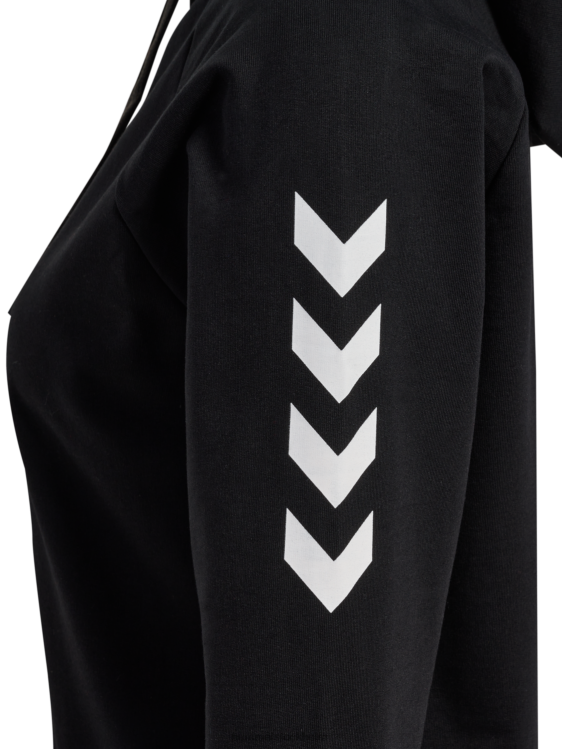 se Hummel kvinnor hmlgo hoodie i bomull LL40V3738 \"huvtröja med chevronärmar\"