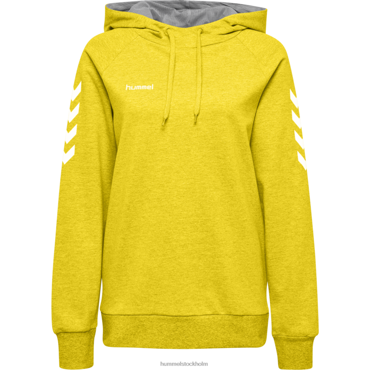 se Hummel kvinnor hmlgo hoodie i bomull LL40V3750 \"huvtröja med chevronärmar\"