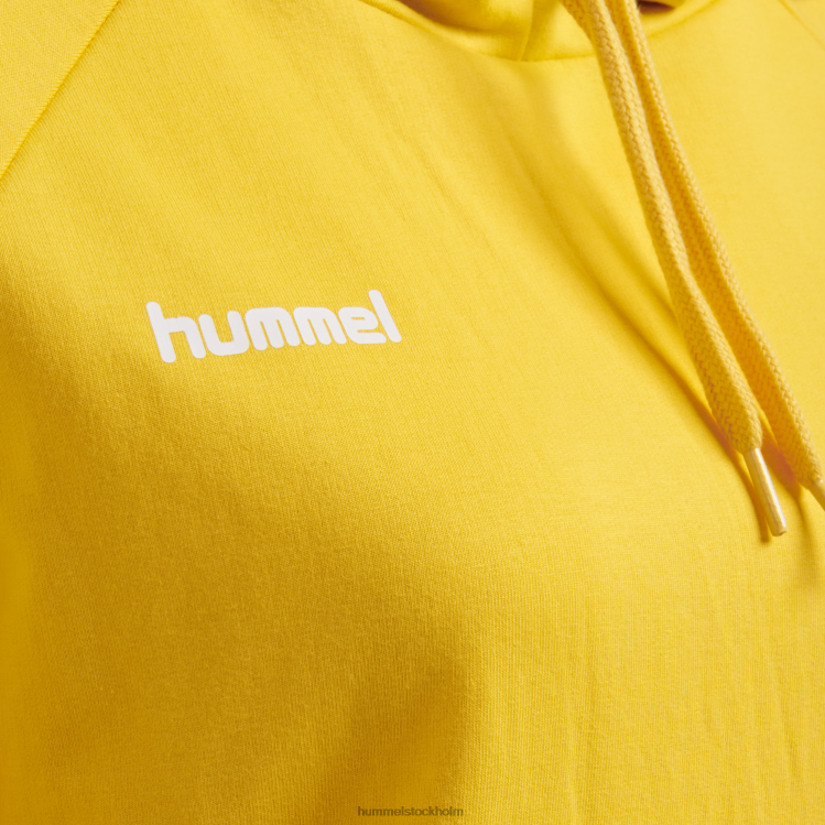 se Hummel kvinnor hmlgo hoodie i bomull LL40V3750 \"huvtröja med chevronärmar\"