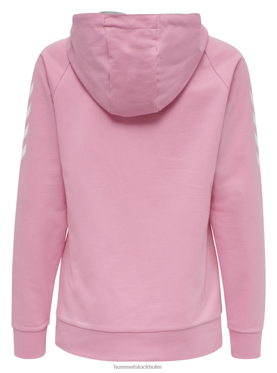 se Hummel kvinnor hmlgo hoodie i bomull LL40V3754 \"huvtröja med chevronärmar\"