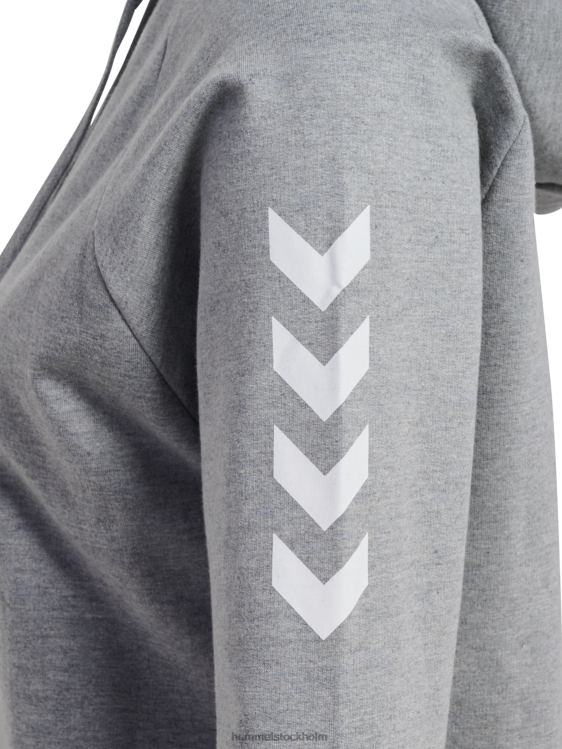 se Hummel kvinnor hmlgo hoodie i bomull LL40V3765 \"huvtröja med chevronärmar\"