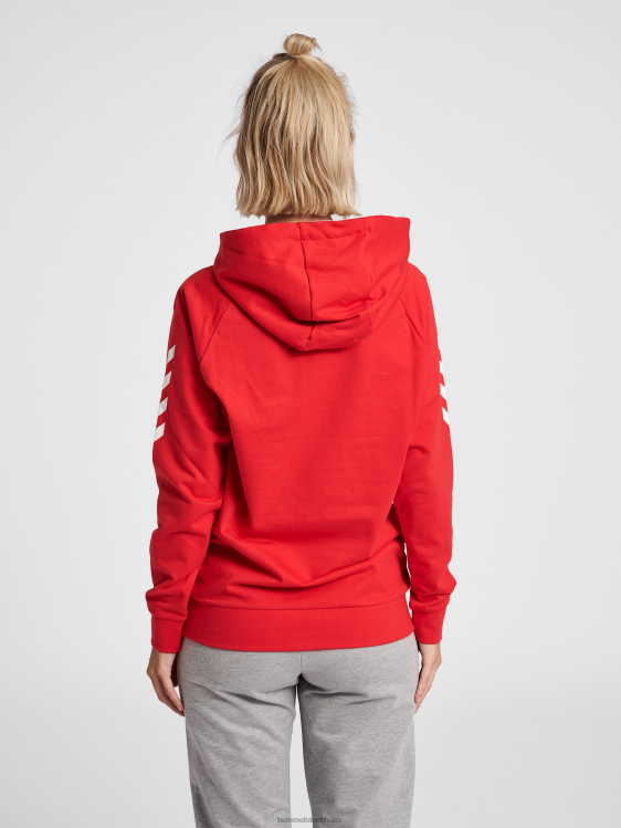 se Hummel kvinnor hmlgo hoodie i bomull LL40V3770 \"huvtröja med chevronärmar\"