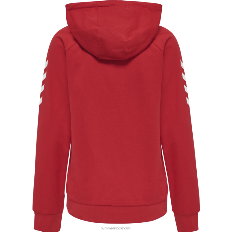 se Hummel kvinnor hmlgo hoodie i bomull LL40V3770 \"huvtröja med chevronärmar\"