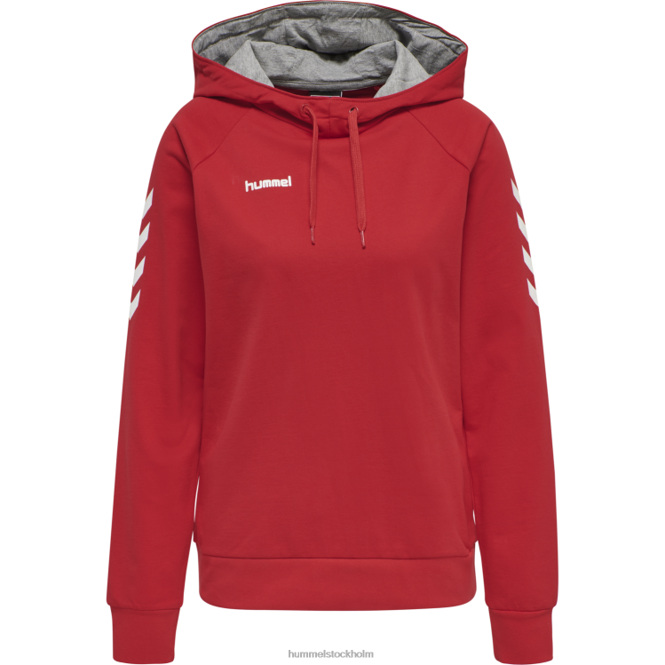se Hummel kvinnor hmlgo hoodie i bomull LL40V3770 \"huvtröja med chevronärmar\"