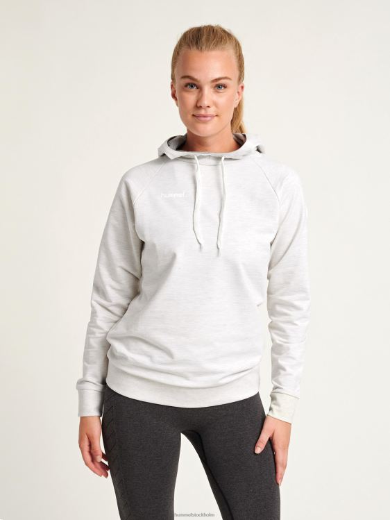 se Hummel kvinnor hmlgo hoodie i bomull LL40V3778 "huvtröja med chevronärmar"