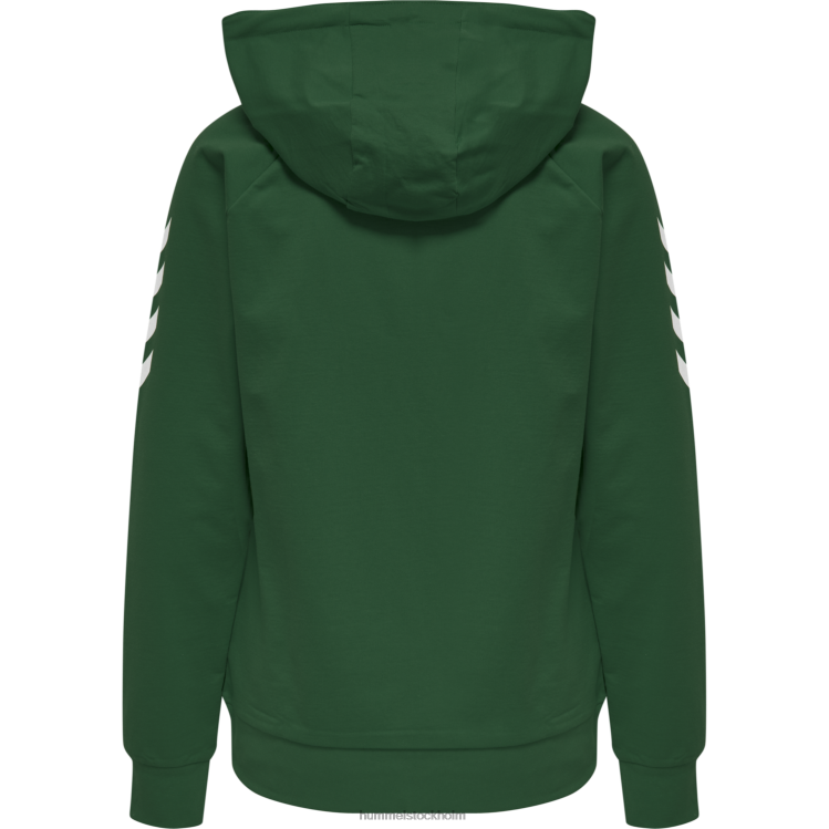 se Hummel kvinnor hmlgo hoodie i bomull LL40V3791 \"huvtröja med chevronärmar\"