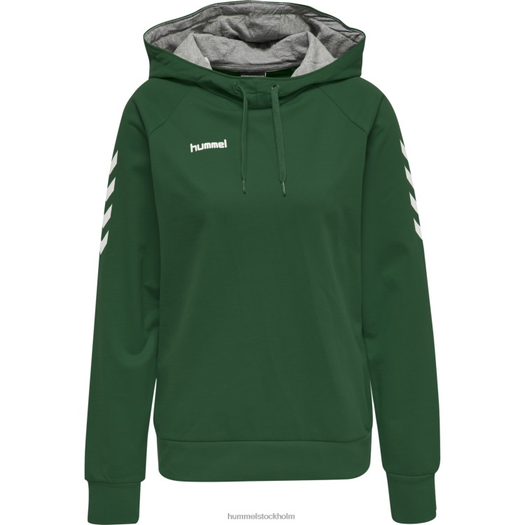se Hummel kvinnor hmlgo hoodie i bomull LL40V3791 \"huvtröja med chevronärmar\"