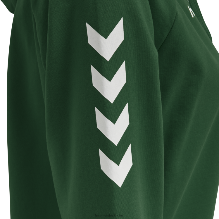 se Hummel kvinnor hmlgo hoodie i bomull LL40V3791 \"huvtröja med chevronärmar\"