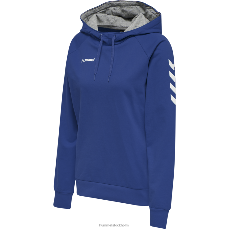 se Hummel kvinnor hmlgo hoodie i bomull LL40V3796 \"huvtröja med chevronärmar\"