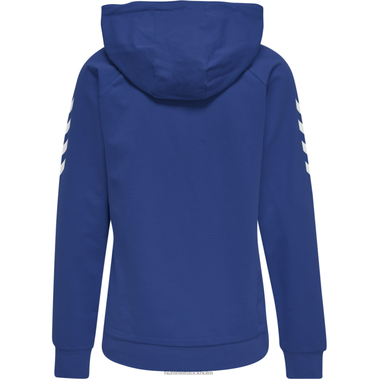 se Hummel kvinnor hmlgo hoodie i bomull LL40V3796 \"huvtröja med chevronärmar\"