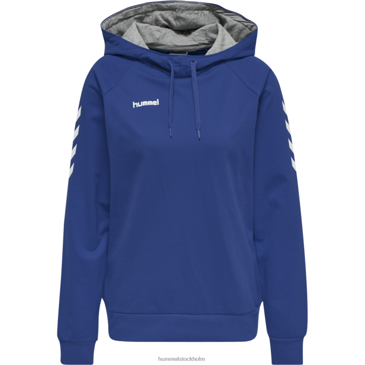 se Hummel kvinnor hmlgo hoodie i bomull LL40V3796 \"huvtröja med chevronärmar\"