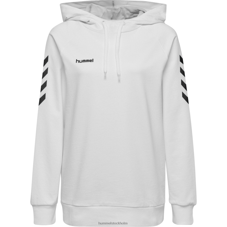 se Hummel kvinnor hmlgo hoodie i bomull LL40V3798 \"huvtröja med chevronärmar\"