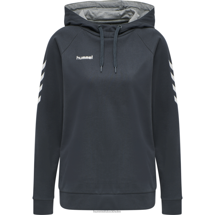 se Hummel kvinnor hmlgo hoodie i bomull LL40V3799 \"huvtröja med chevronärmar\"