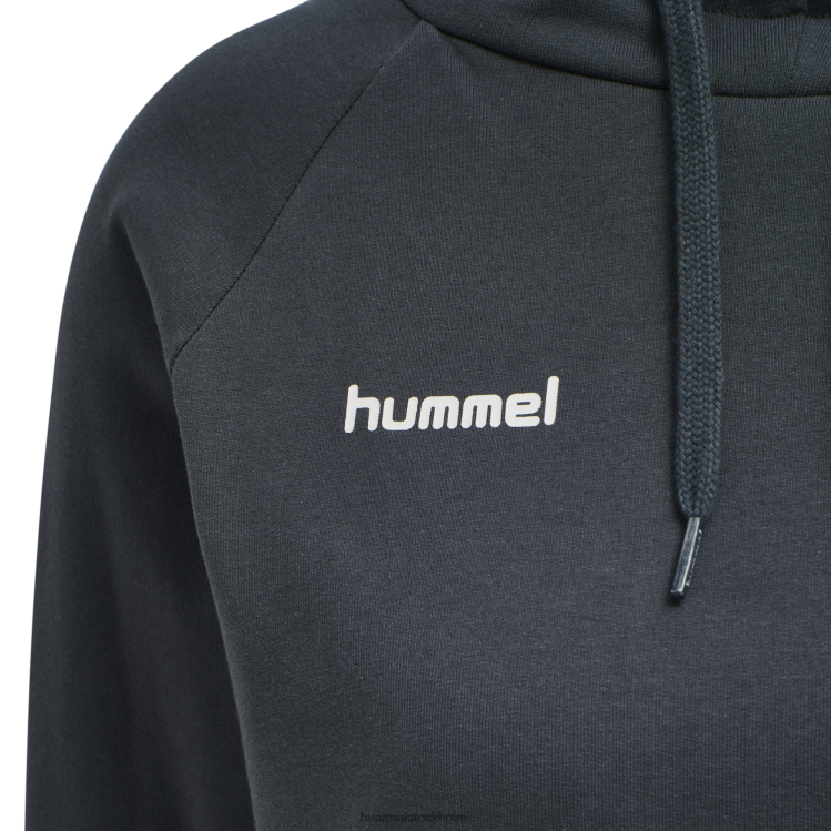se Hummel kvinnor hmlgo hoodie i bomull LL40V3799 \"huvtröja med chevronärmar\"