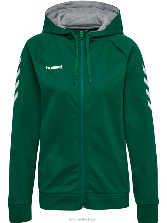 se Hummel kvinnor hmlgo hoodie i bomull med dragkedja LL40V3530 \"Kläder\"