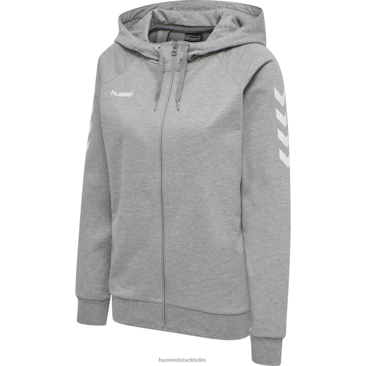 se Hummel kvinnor hmlgo hoodie i bomull med dragkedja LL40V3686 "Kläder"