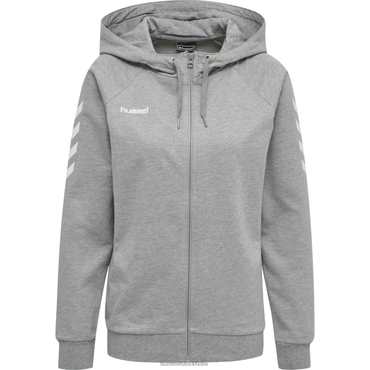 se Hummel kvinnor hmlgo hoodie i bomull med dragkedja LL40V3686 \"Kläder\"