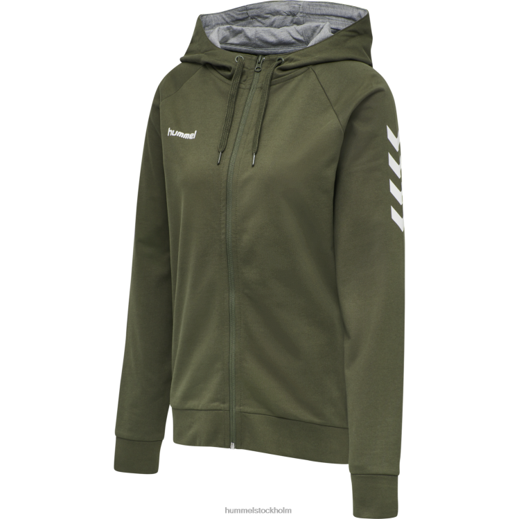 se Hummel kvinnor hmlgo hoodie i bomull med dragkedja LL40V3767 "Kläder"