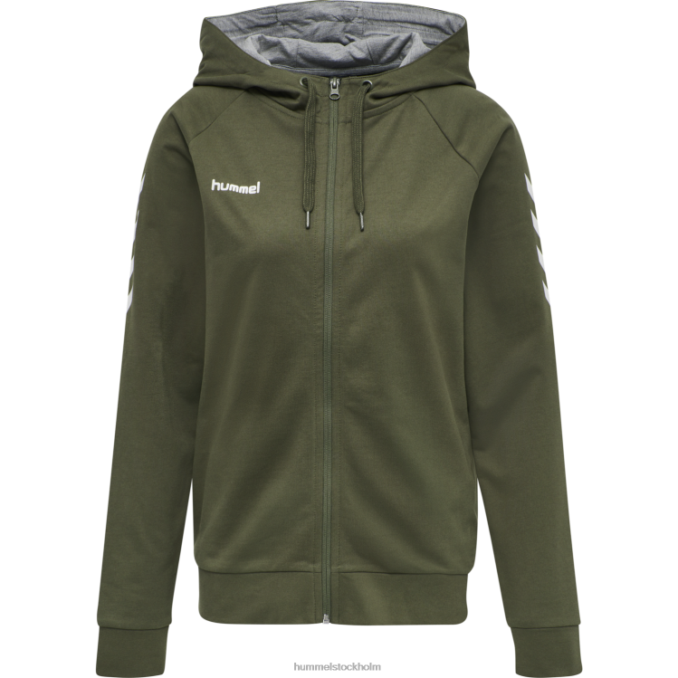se Hummel kvinnor hmlgo hoodie i bomull med dragkedja LL40V3767 \"Kläder\"