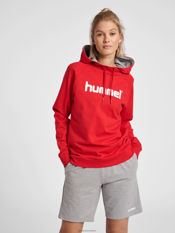 se Hummel kvinnor hmlgo hoodie med logotyp i bomull LL40V3747 "Kläder"