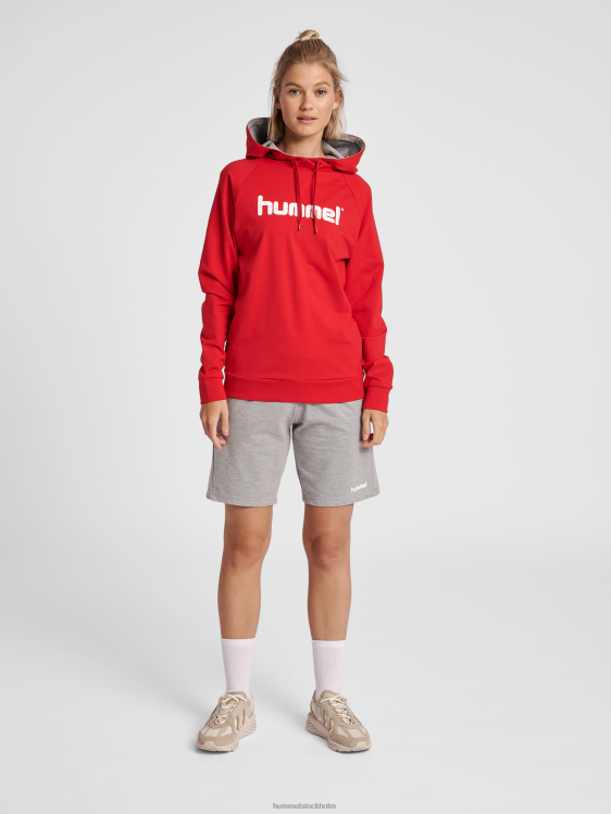 se Hummel kvinnor hmlgo hoodie med logotyp i bomull LL40V3747 \"Kläder\"