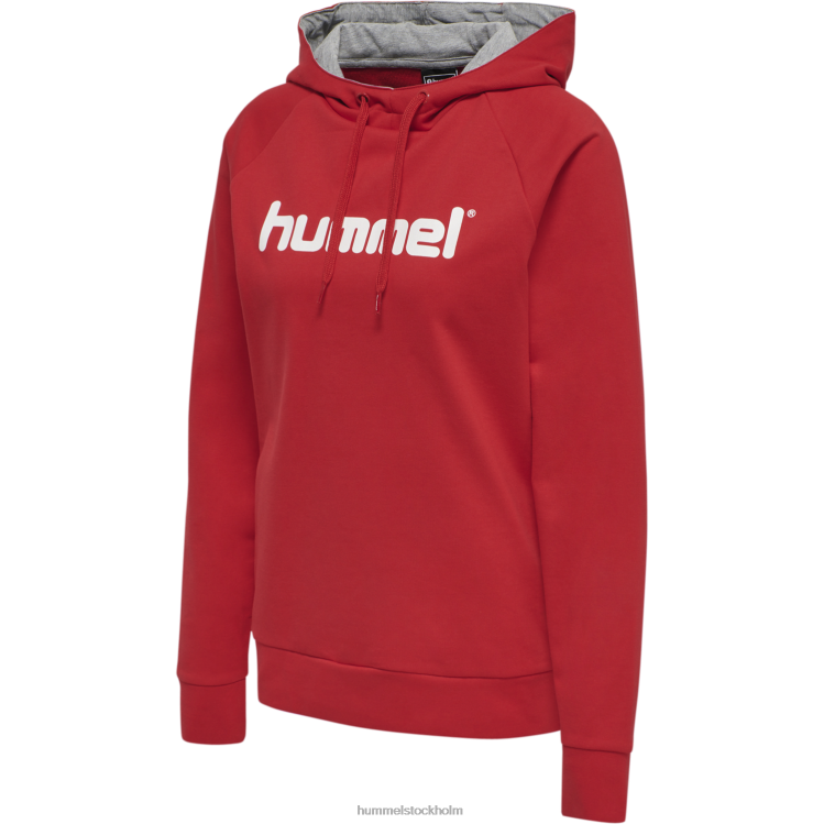 se Hummel kvinnor hmlgo hoodie med logotyp i bomull LL40V3747 \"Kläder\"