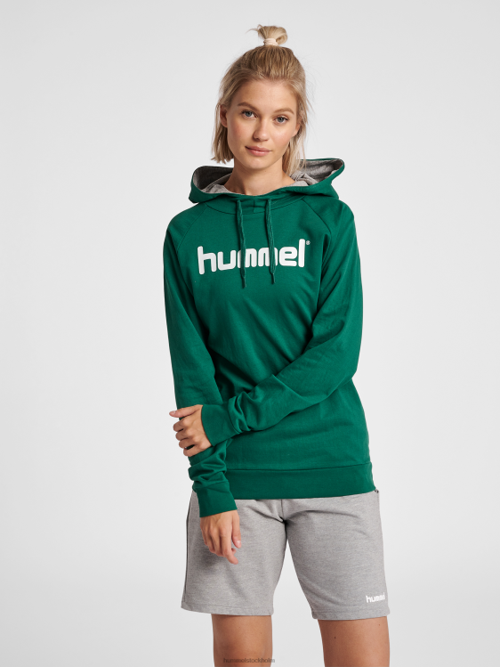 se Hummel kvinnor hmlgo hoodie med logotyp i bomull LL40V3759 "Kläder"