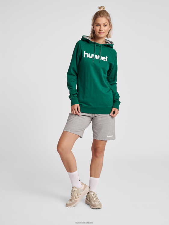 se Hummel kvinnor hmlgo hoodie med logotyp i bomull LL40V3759 \"Kläder\"