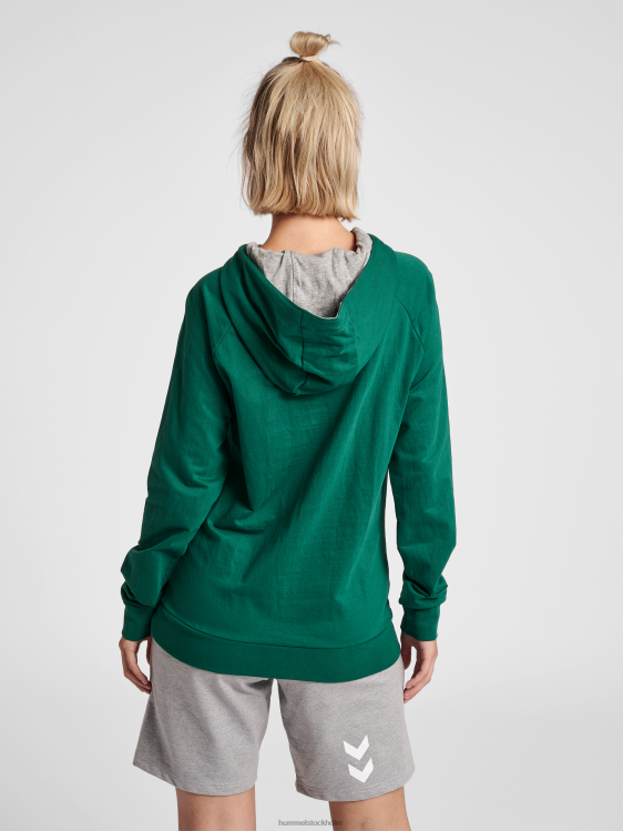 se Hummel kvinnor hmlgo hoodie med logotyp i bomull LL40V3759 \"Kläder\"