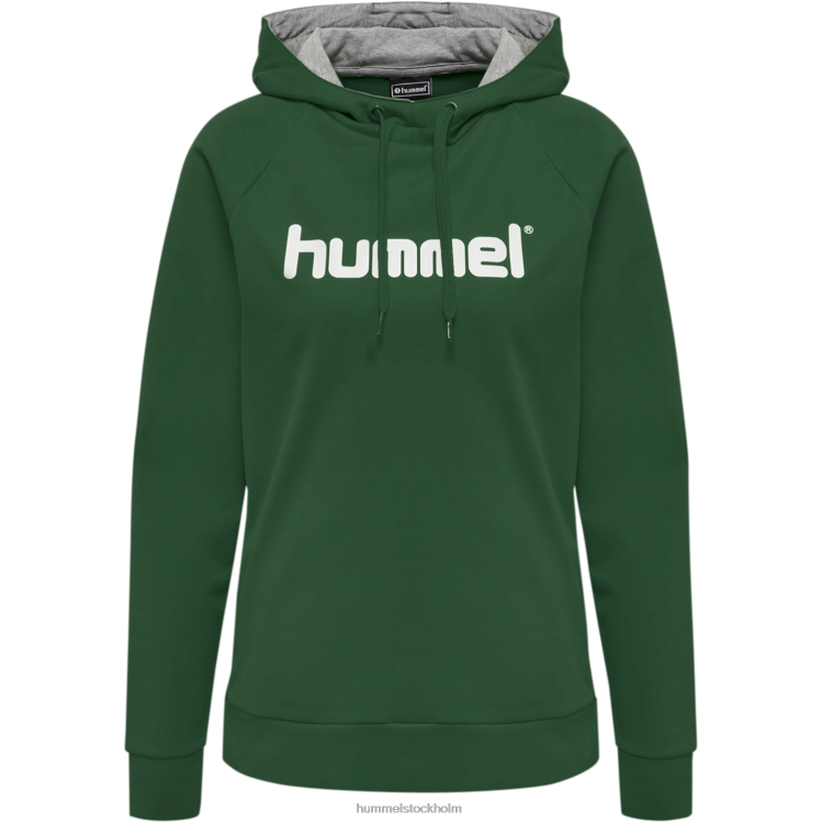 se Hummel kvinnor hmlgo hoodie med logotyp i bomull LL40V3759 \"Kläder\"