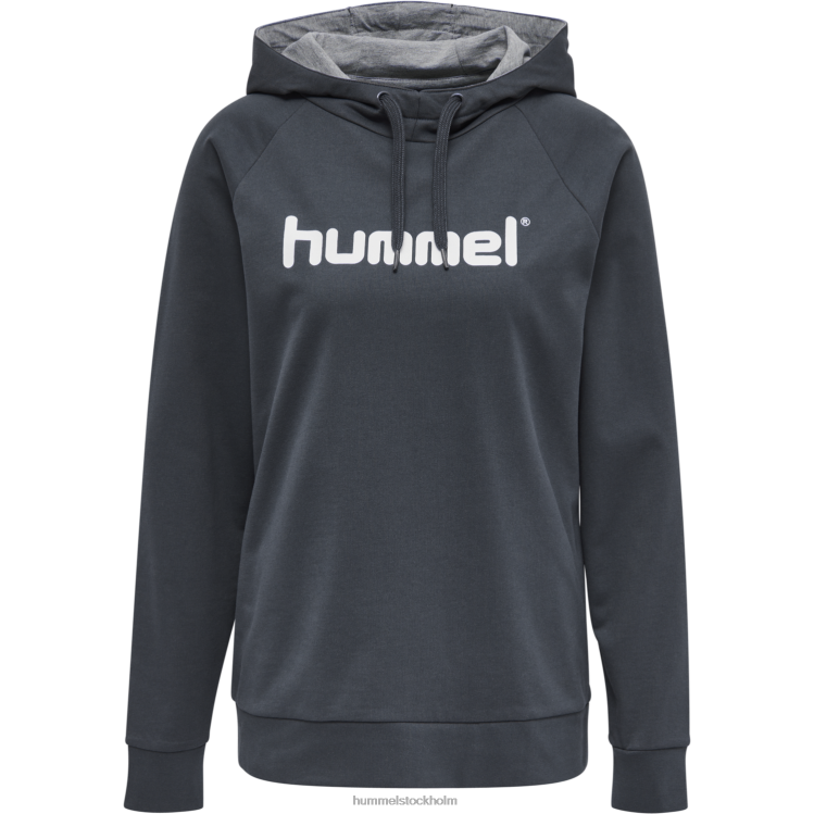 se Hummel kvinnor hmlgo hoodie med logotyp i bomull LL40V3777 \"Kläder\"