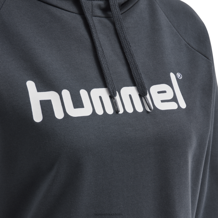 se Hummel kvinnor hmlgo hoodie med logotyp i bomull LL40V3777 \"Kläder\"