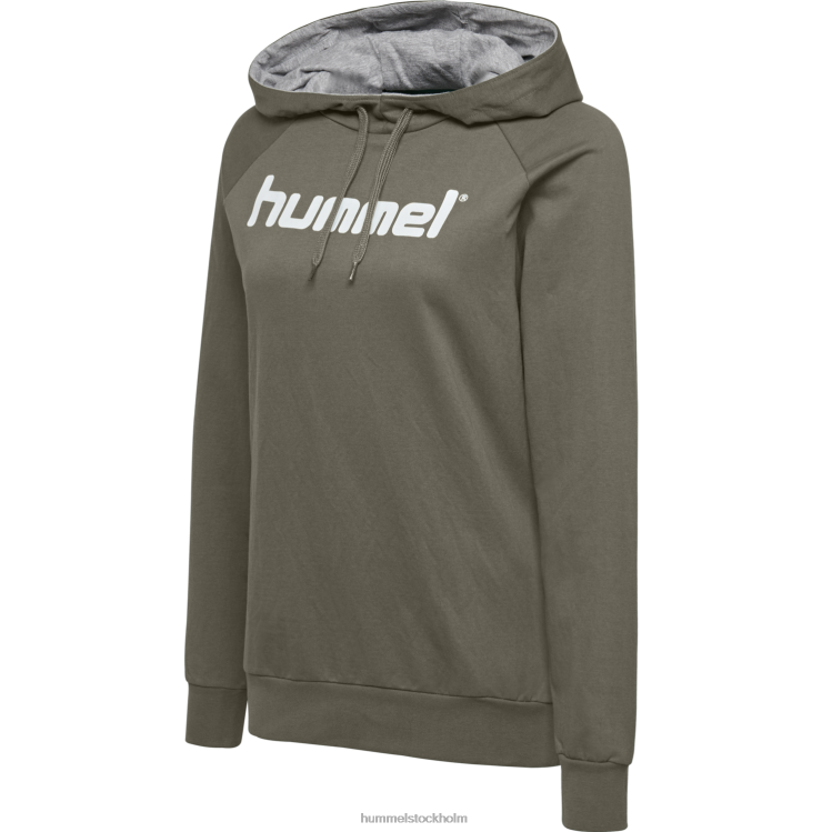 se Hummel kvinnor hmlgo hoodie med logotyp i bomull LL40V3782 "Kläder"
