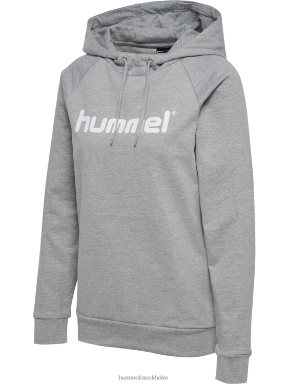 se Hummel kvinnor hmlgo hoodie med logotyp i bomull LL40V3785 \"Kläder\"